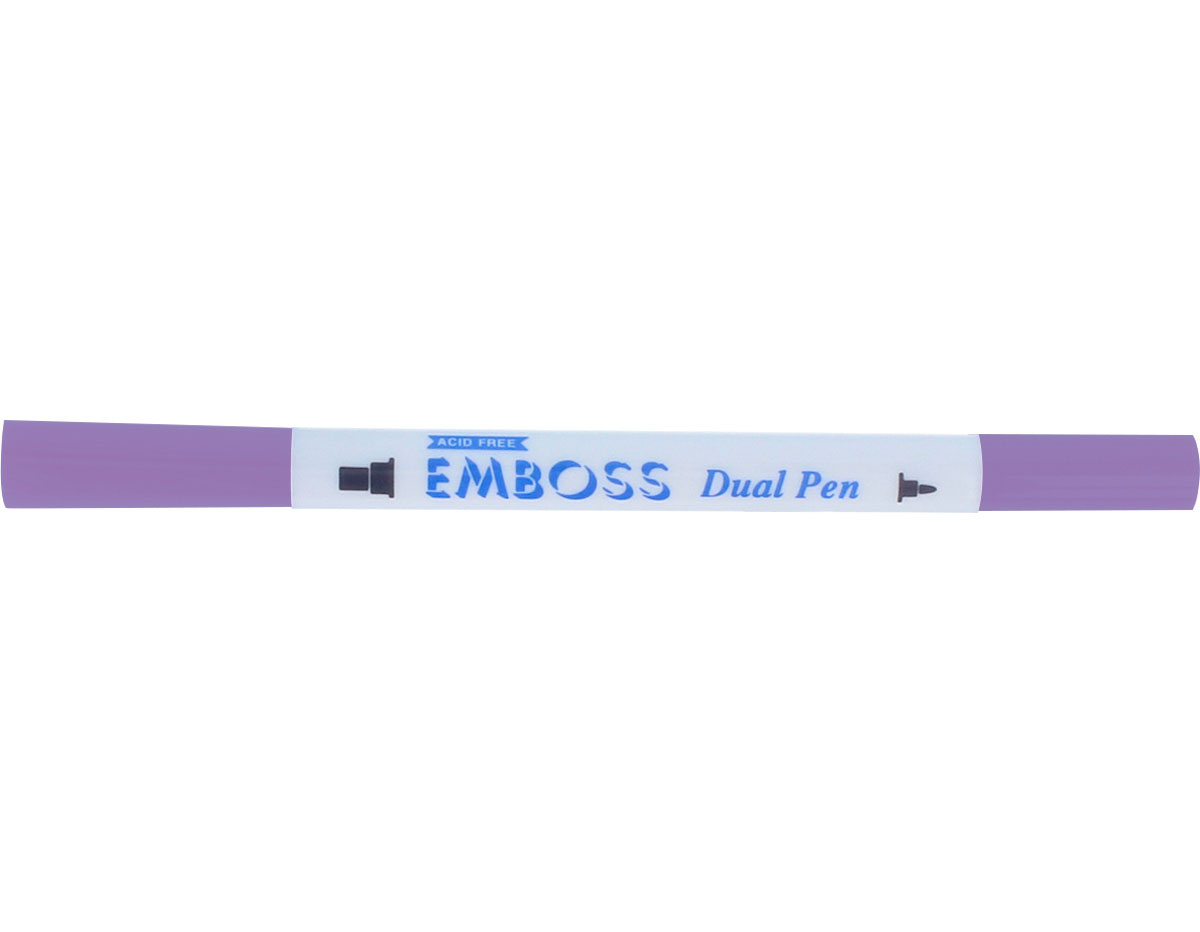TEM-35 Rotulador para EMBOSS dual color glicinia caligrafia 1 Tsukineko