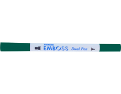 TEM-56 Rotulador para EMBOSS dual color verde botella caligrafia 1 Tsukineko - Ítem