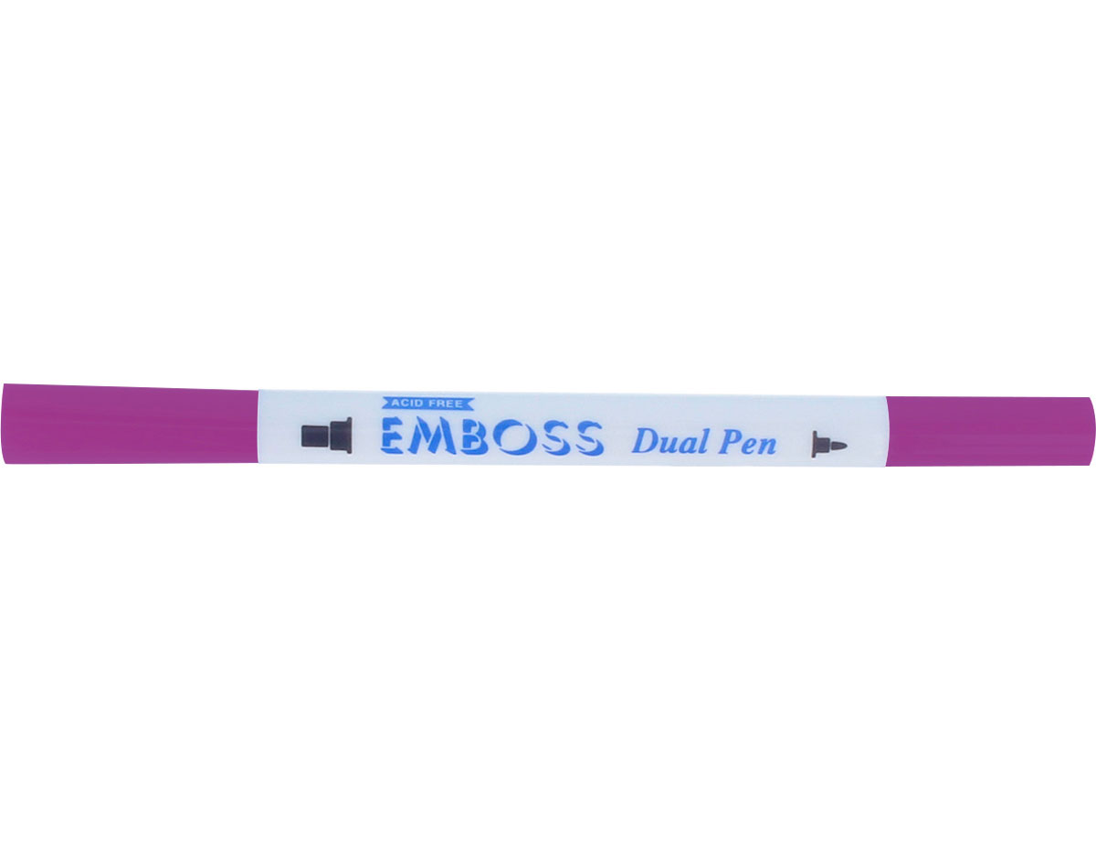 TEM-7 Rotulador para EMBOSS dual color pensamiento caligrafia 1 Tsukineko