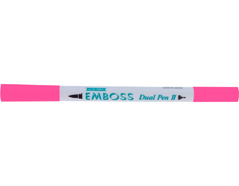 TEM2-33 Feutre pour emboss dual couleur rose cerise calligraphie 2 Tsukineko - Article