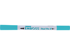TEM2-38 Feutre pour emboss dual couleur bleu pale calligraphie 2 Tsukineko - Article