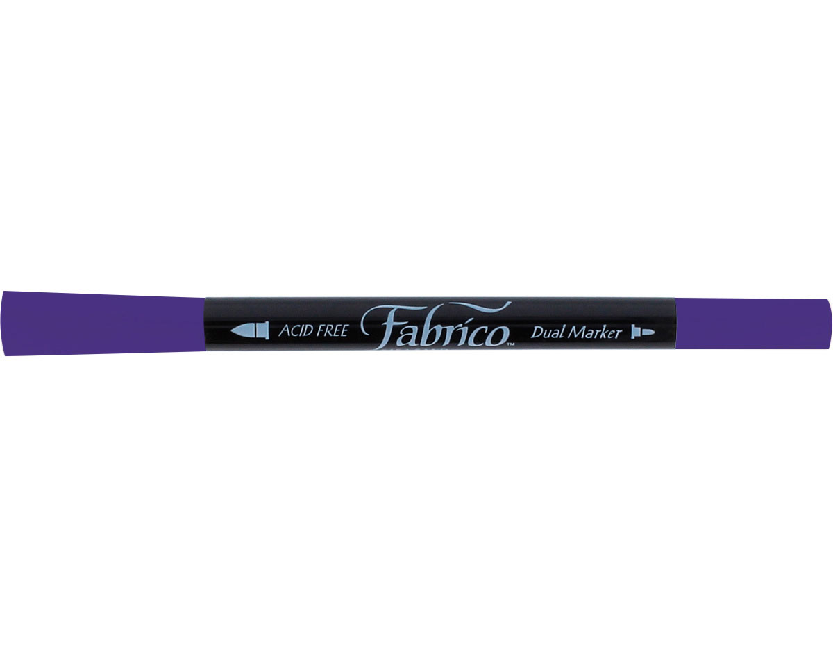 TFAM-116 Rotulador para textil FABRICO MARKERS translucido morado peonia doble punta pincel bala Tsukineko