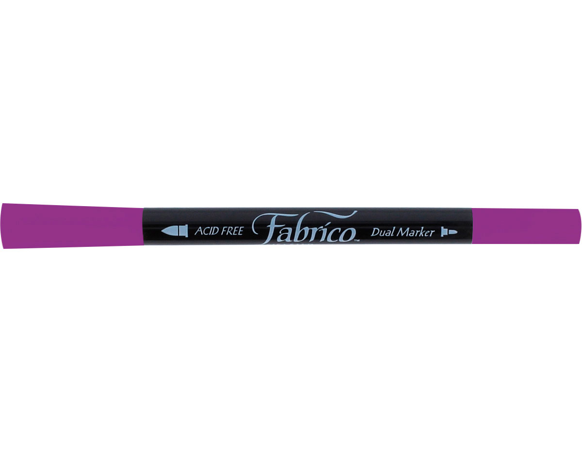 TFAM-125 Feutre pour textile translucide couleur grenat double pointe pinceau balle Tsukineko
