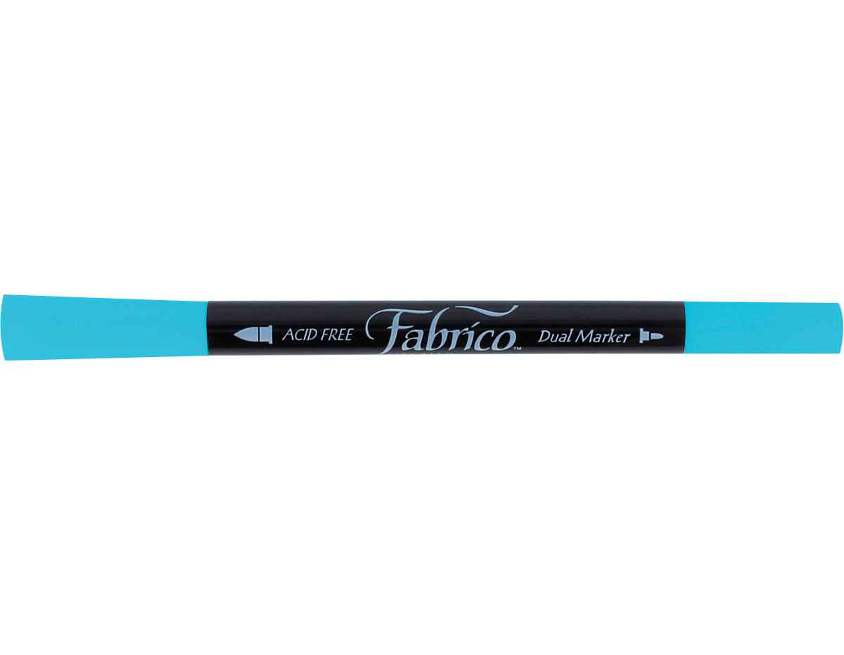 TFAM-139 Rotulador para textil FABRICO MARKERS translucido azul palido doble punta pincel bala Tsukineko