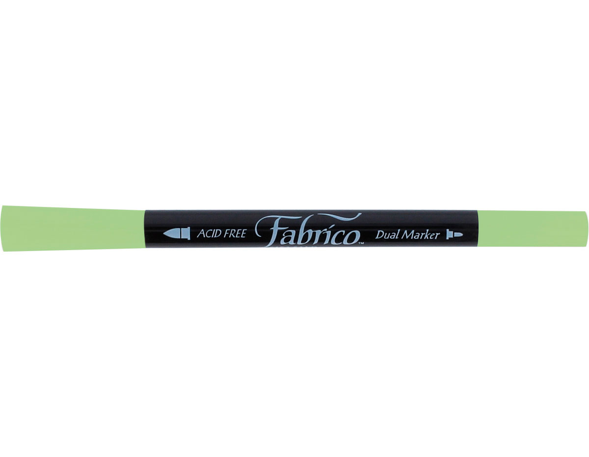 TFAM-141 Rotulador para textil FABRICO MARKERS translucido kiwi doble punta pincel bala Tsukineko