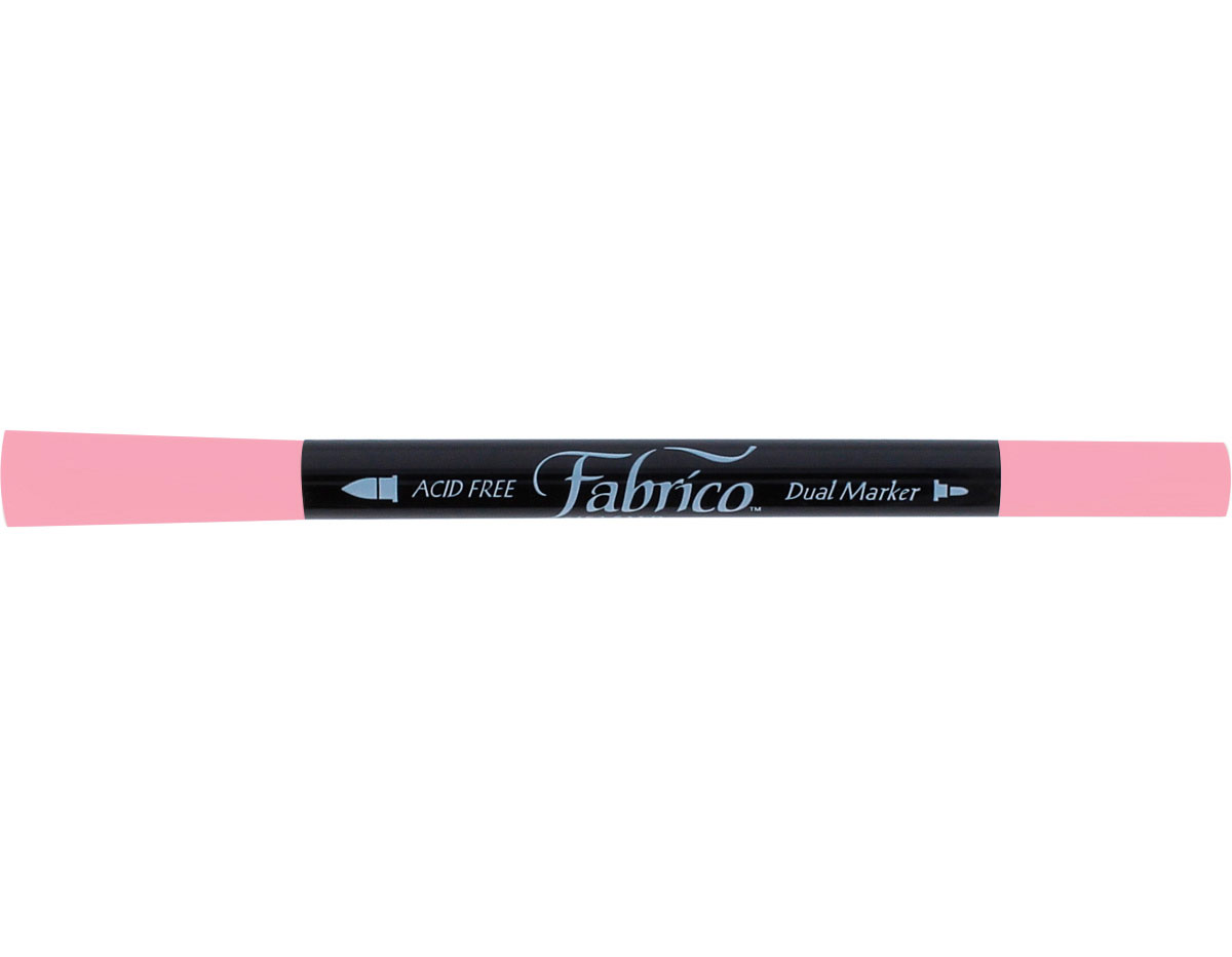 TFAM-157 Rotulador para textil FABRICO MARKERS translucido rosa ceniza doble punta pincel bala Tsukineko