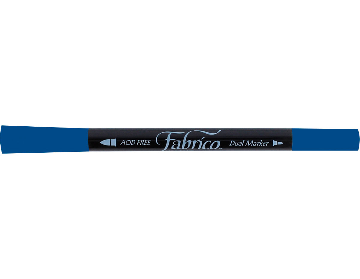 TFAM-162 Rotulador para textil FABRICO MARKERS translucido azul medianoche doble punta pincel bala Tsukineko