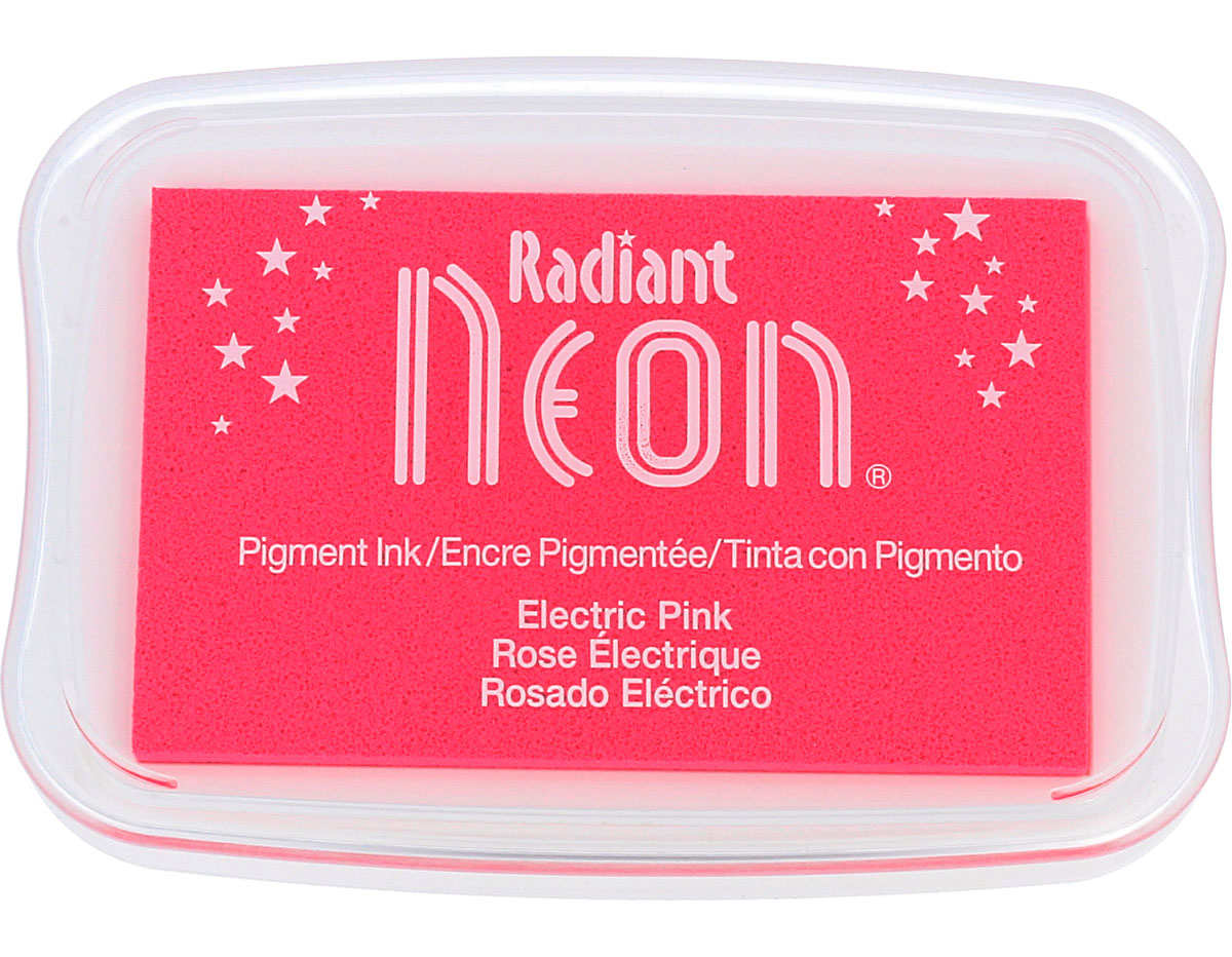 TNR-74 Tinta RADIANT NEON color rosado electrico opaca Tsukineko