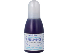 TRB-17 Tinta BRILLIANCE color violeta victoriano efecto nacarado recarga Tsukineko - Ítem