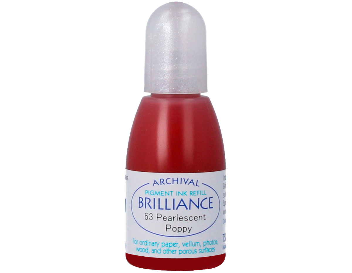 TRB-63 Tinta BRILLIANCE color amapola perlada efecto nacarado recarga Brilliance