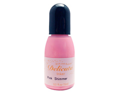 TRC-333 Tinta DELICATA color BRILLANTE Rosa brillo recarga 15ml Bote canula Tsukineko - Ítem