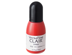 TRF-202 Tinta VERSAFINE CLAIR Color Rojo Fresa recarga 15ml Bote canula Tsukineko - Ítem