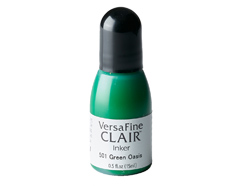 TRF-501 Encre VERSAFINE CLAIR couleur vert oasis recharge 15ml pot de canule Tsukineko - Article