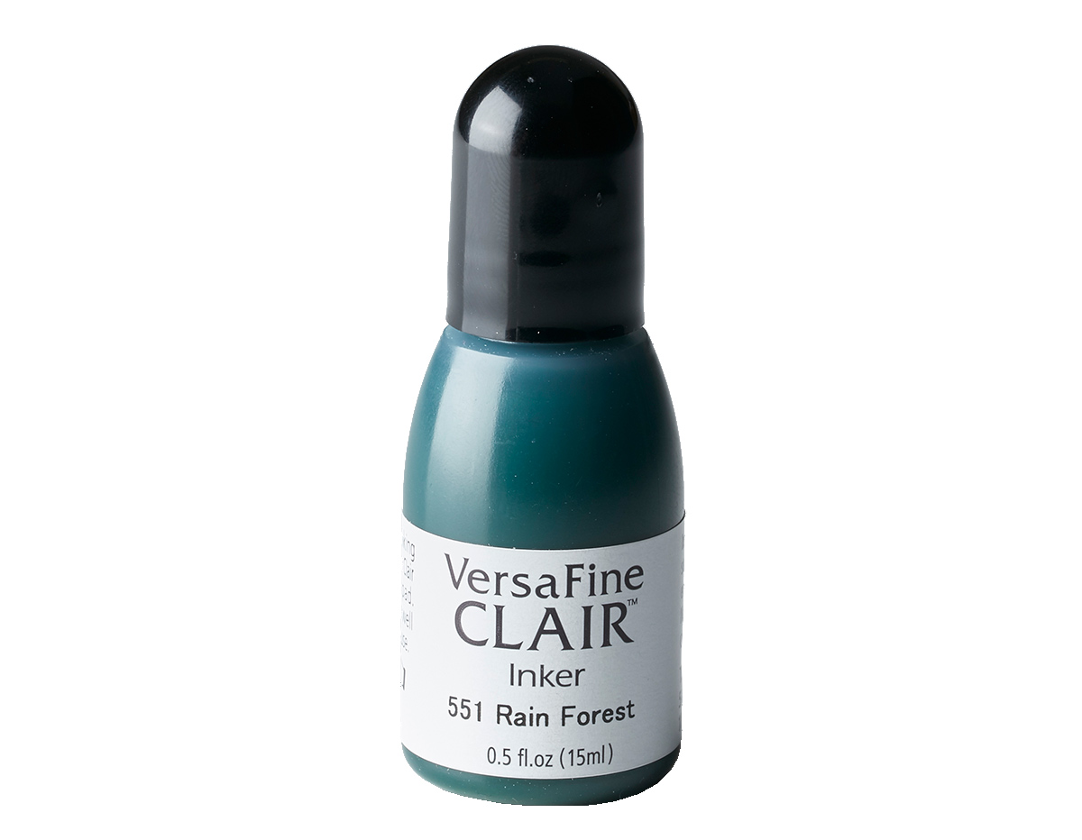 TRF-551 Tinta VERSAFINE CLAIR color selva tropical recarga 15ml Bote canula Tsukineko