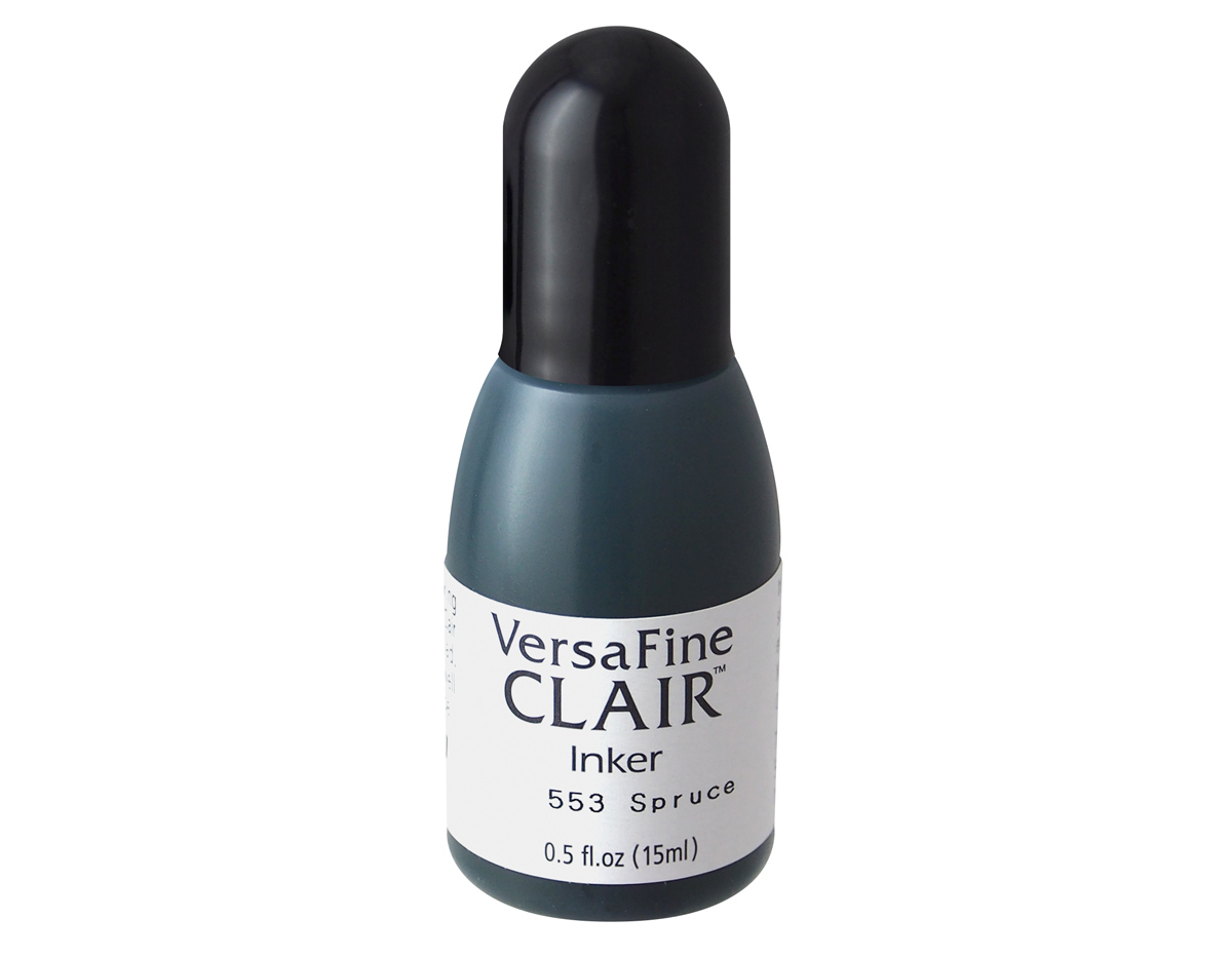 TRF-553 Tinta VERSAFINE CLAIR Color Verde Abeto recarga 15ml Bote canula Tsukineko