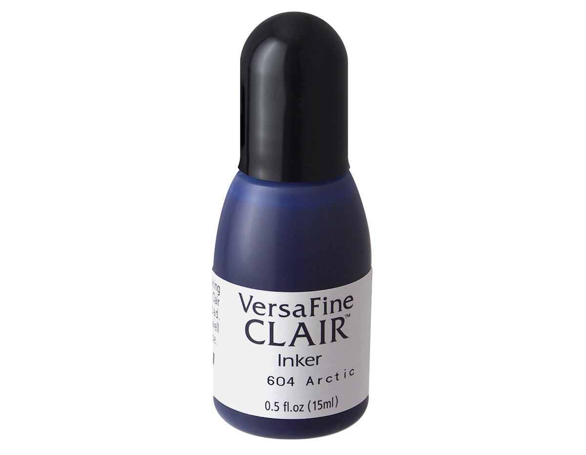 TRF-604 Tinta VERSAFINE CLAIR Color Azul Artico recarga 15ml Bote canula Tsukineko