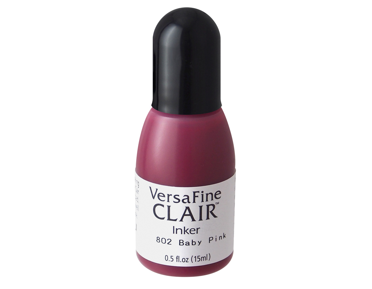 TRF-802 Tinta VERSAFINE CLAIR Color Rosa Bebe recarga 15ml Bote canula Tsukineko