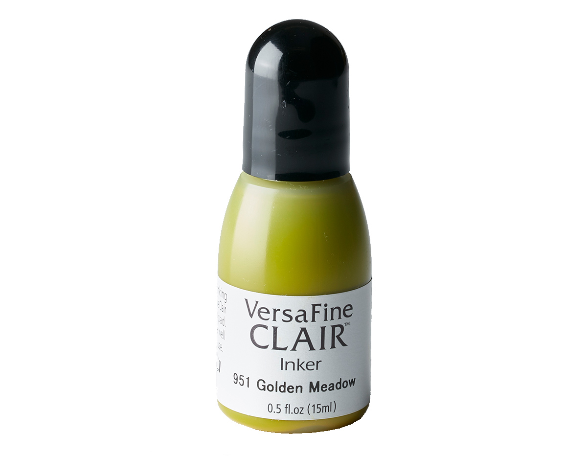 TRF-951 Tinta VERSAFINE CLAIR color pradera dorada recarga 15ml Bote canula Tsukineko