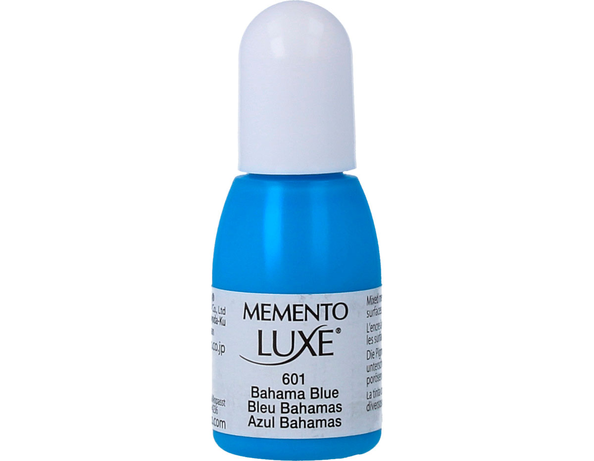 TRL-601 Tinta MEMENTO LUXE color azul Bahamas opaca recarga Tsukineko