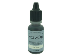 TRZ-14 Tinta STAZON para vidrio y plastico color Rojo ciruela recarga 15ml Bote canula Tsukineko - Ítem