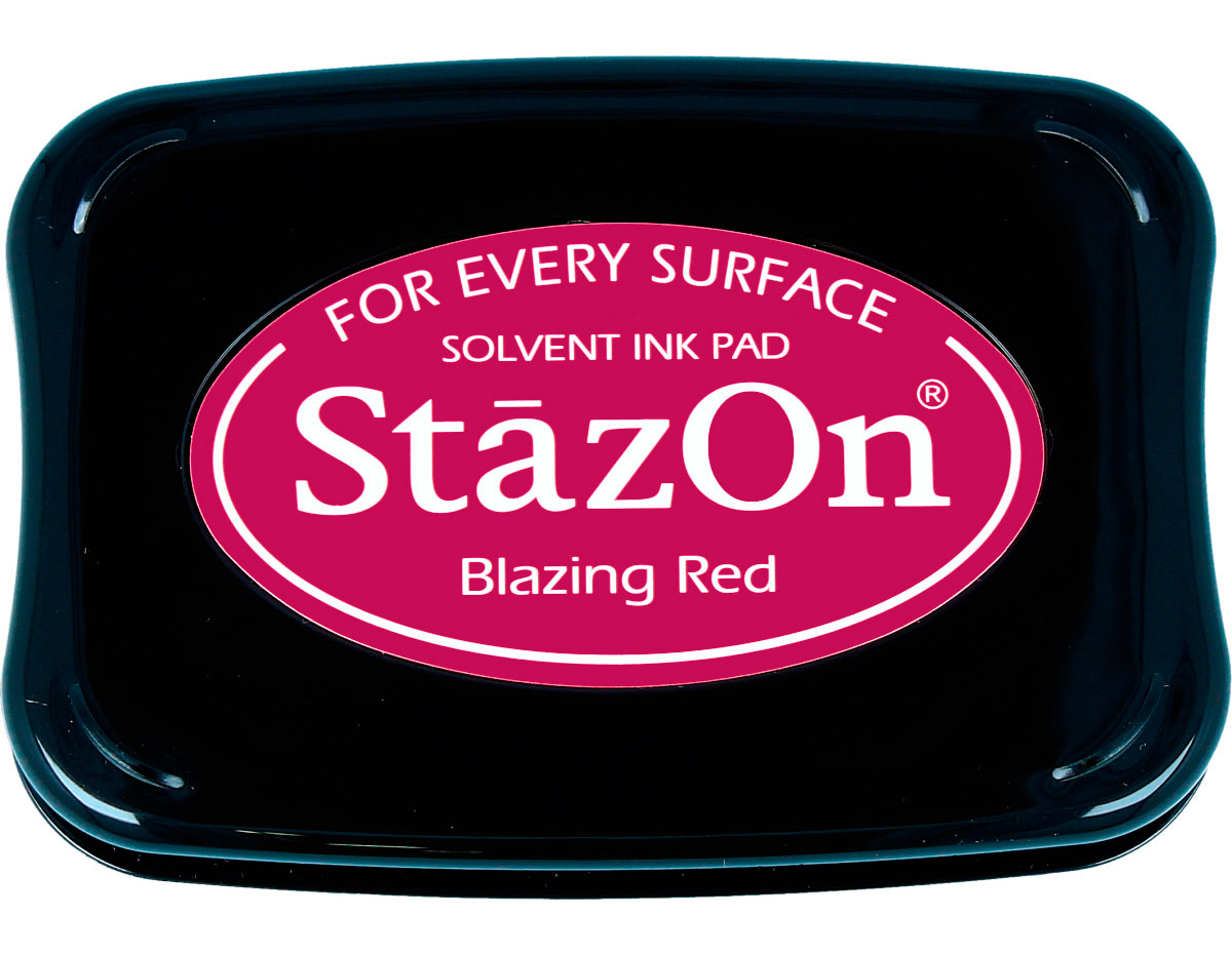 TSZ-21 Tinta STAZON para vidrio y plastico color rojo ardiente Tsukineko