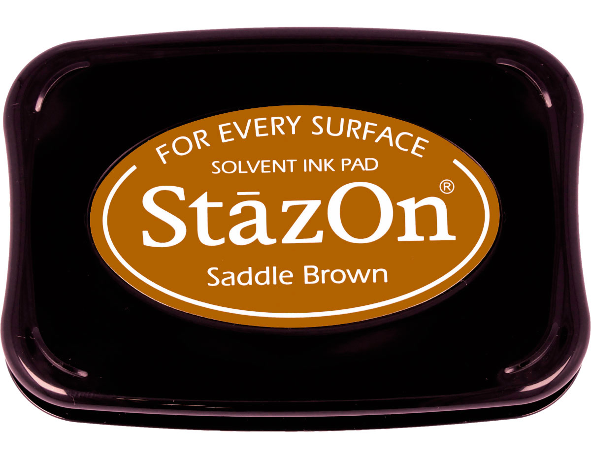 TSZ-43 Tinta STAZON para vidrio y plastico color marron cuero Tsukineko