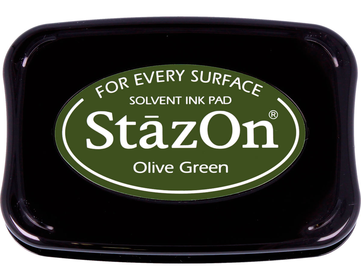 TSZ-51 Tinta STAZON para vidrio y plastico color verde oliva Tsukineko