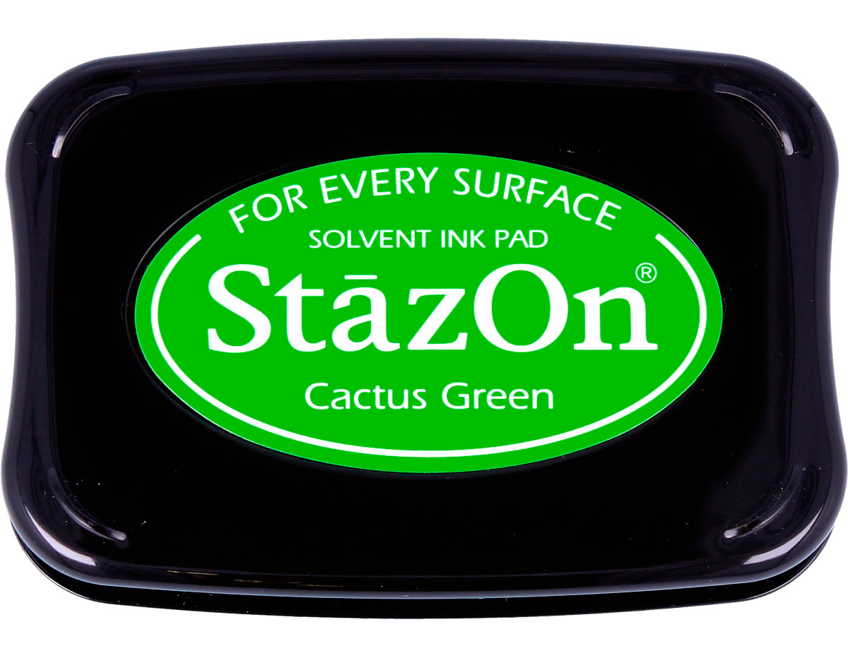 TSZ-52 Tinta STAZON para vidrio y plastico color verde cactus Tsukineko