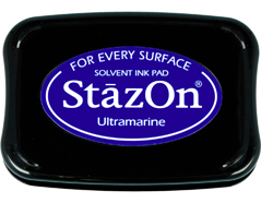 TSZ-61 Tinta STAZON para vidrio y plastico color azul ultramarino Tsukineko - Ítem