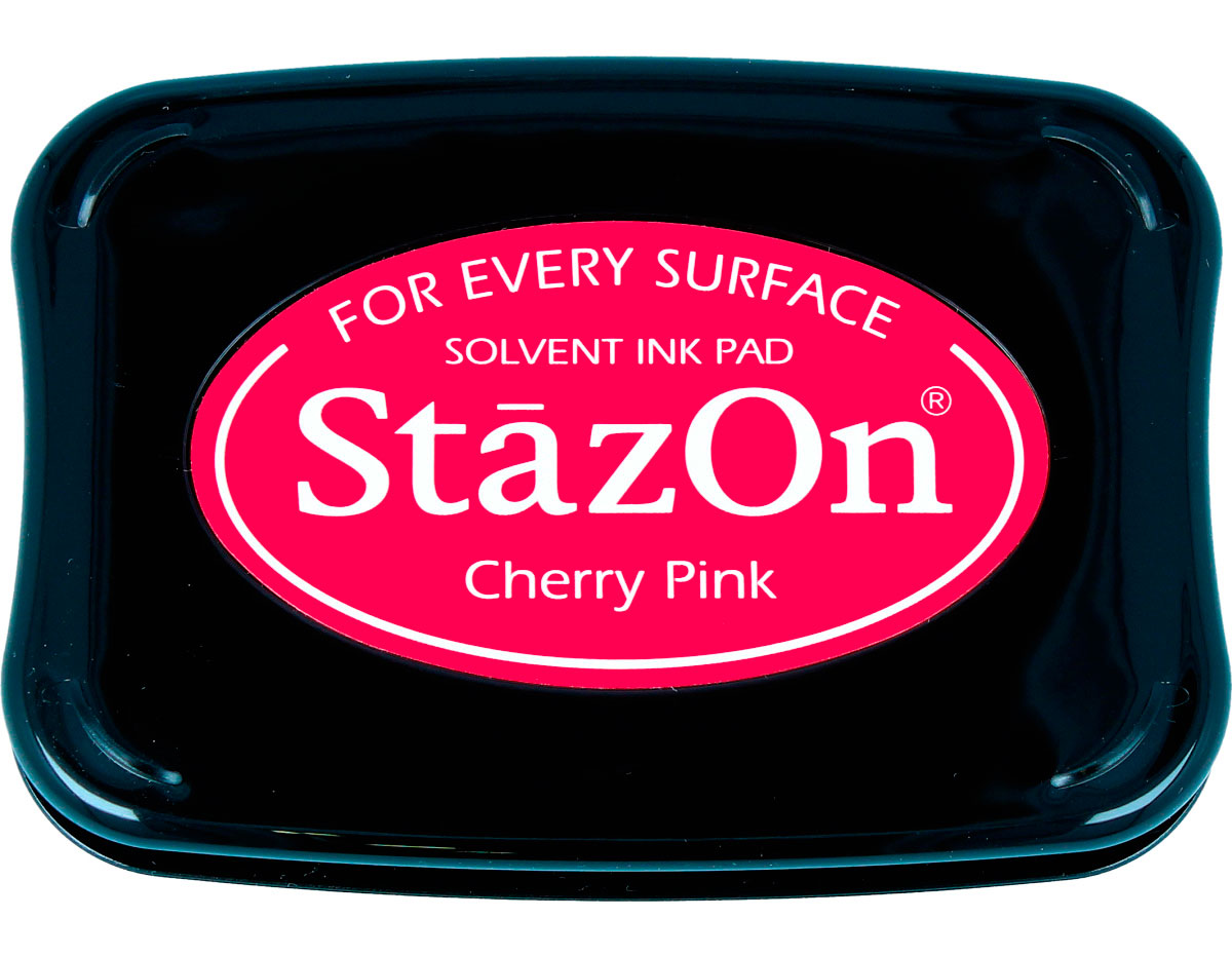 TSZ-81 Tinta STAZON para vidrio y plastico color rosado cereza Tsukineko