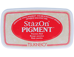 TSZ-PIG-021 Tinta STAZON PIGMENT para vidrio y plastico color rojo opaco Tsukineko - Ítem