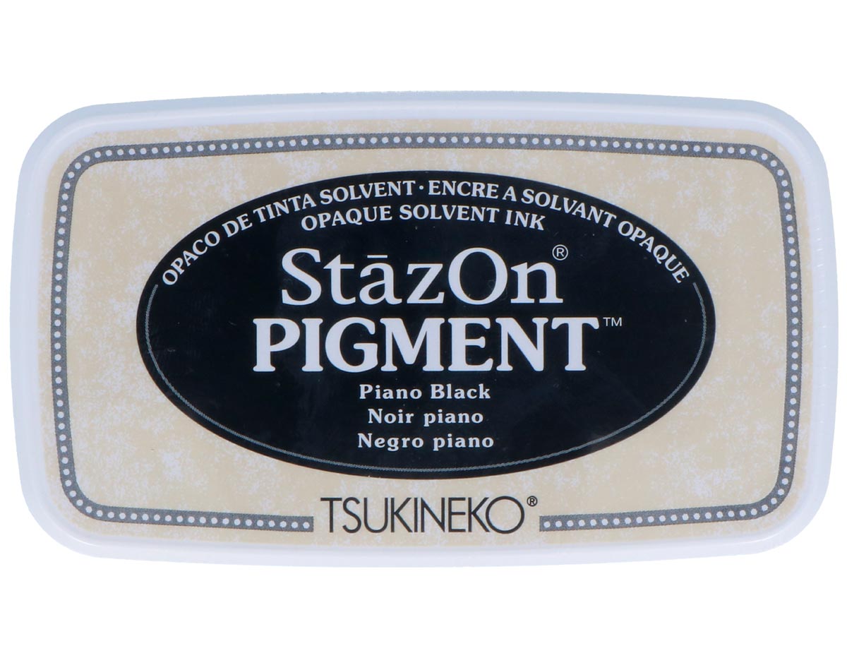 TSZ-PIG-031 Tinta STAZON PIGMENT para vidrio y plastico color negro opaco Tsukineko