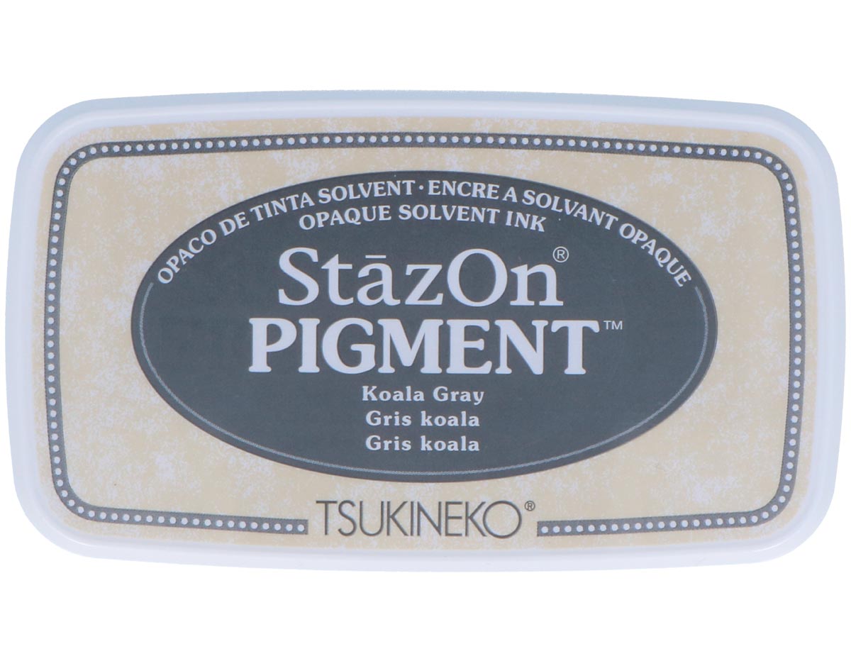 TSZ-PIG-032 Tinta STAZON PIGMENT para vidrio y plastico color gris opaco Tsukineko