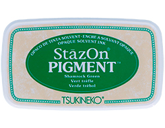 TSZ-PIG-051 Tinta STAZON PIGMENT para vidrio y plastico color verde opaco Tsukineko - Ítem
