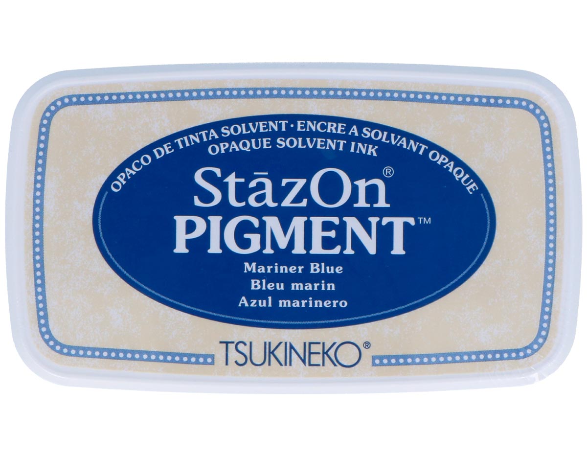 TSZ-PIG-061 Tinta STAZON PIGMENT para vidrio y plastico color azul opaco Tsukineko