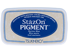 TSZ-PIG-061 Tinta STAZON PIGMENT para vidrio y plastico color azul opaco Tsukineko - Ítem