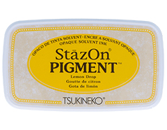 TSZ-PIG-091 Tinta STAZON PIGMENT para vidrio y plastico color amarillo opaco Tsukineko - Article