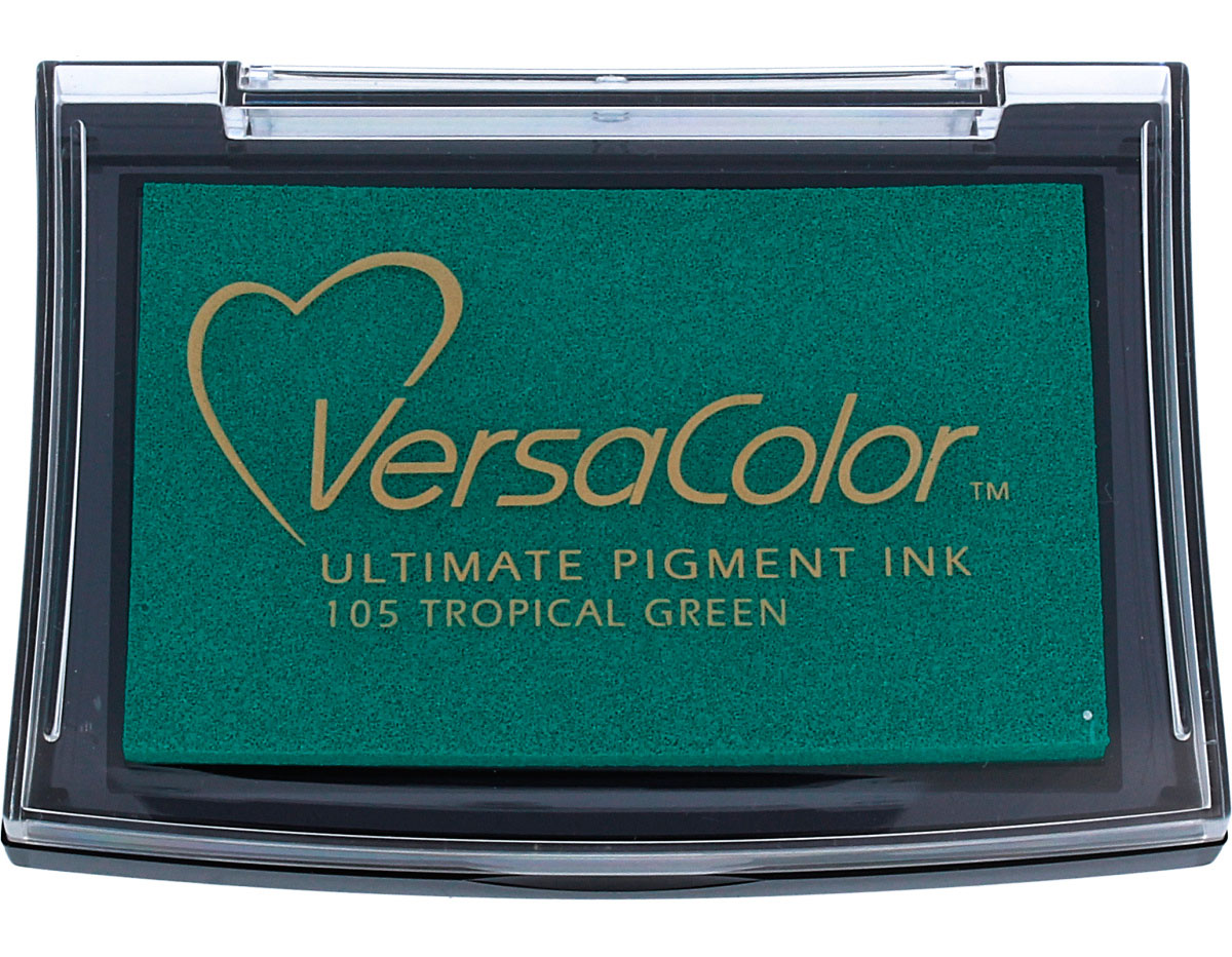 TVC1-105 Tinta VERSACOLOR color verde tropical opaca Tsukineko
