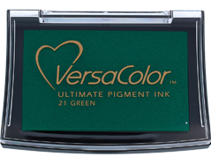 TVC1-21 Tinta VERSACOLOR color verde opaca Tsukineko - Ítem