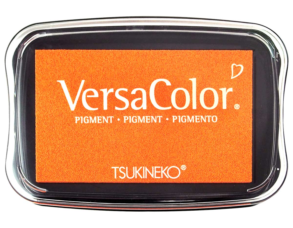 TVC1-72 Tinta VERSACOLOR color Neon naranja 95x65mm Almohadilla Tsukineko