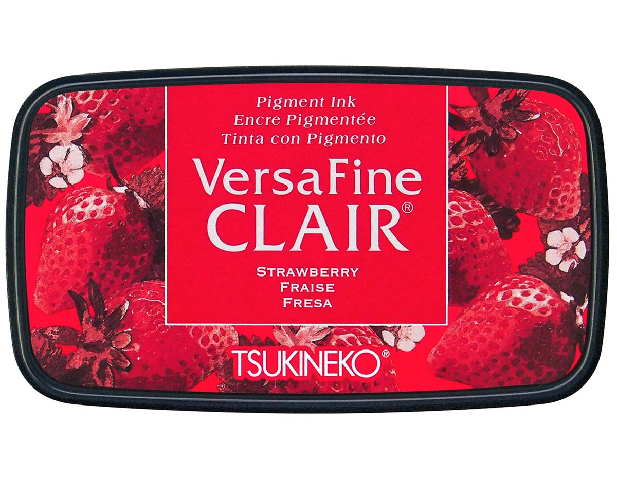 TVF-CLA-202 Encre VERSAFINE CLAIR couleur Strawberry 76x35mm Coussin Tsukineko