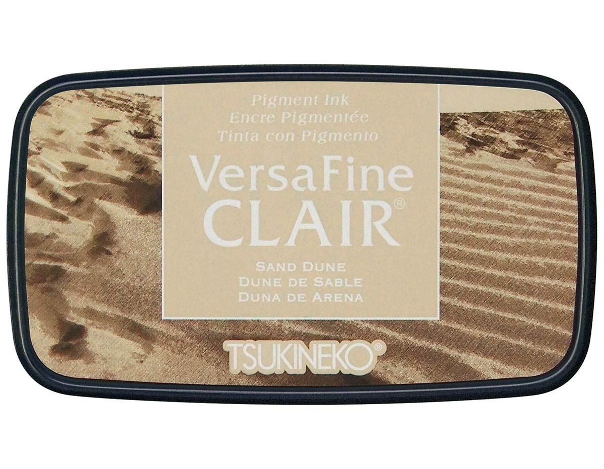 TVF-CLA-455 Tinta VERSAFINE CLAIR Color Marron Duna de arena 76x35mm Almohadilla Tsukineko