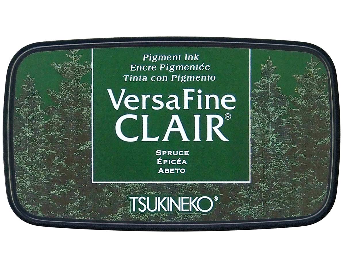 TVF-CLA-553 Encre VERSAFINE CLAIR couleur Spruece 76x35mm Coussin Tsukineko