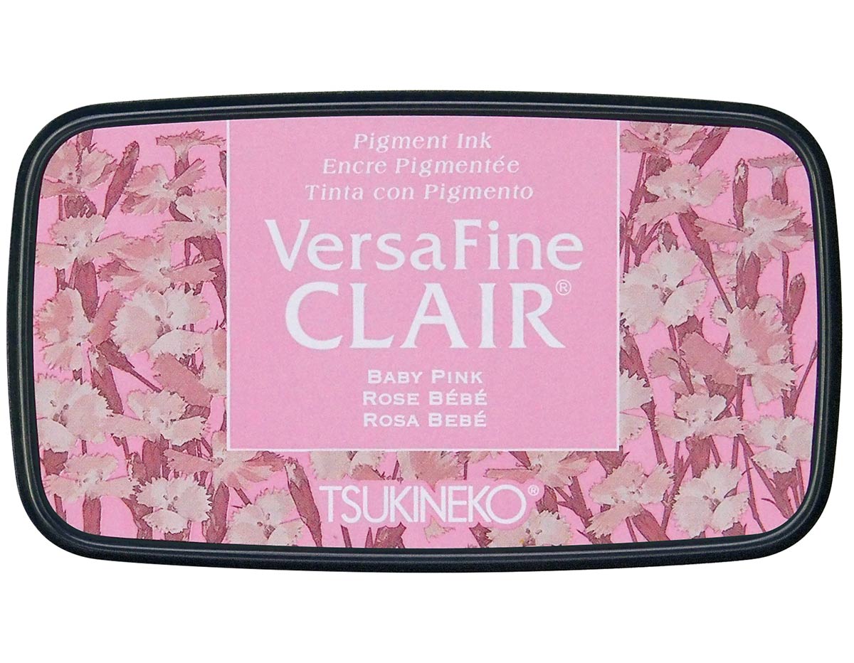 TVF-CLA-802 Encre VERSAFINE CLAIR couleur Baby Pink 76x35mm Coussin Tsukineko