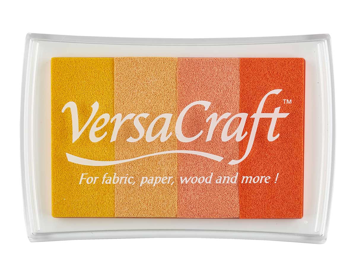 TVK-401 Tinta VERSACRAFT 4 colores opaca Tonos Amarillos 95x65mm Almohadilla Tsukineko