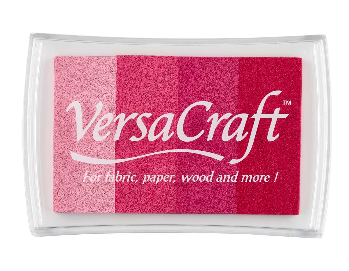 TVK-402 Encre VERSACRAFT 4 couleurs opaques tons rougeatres 95x65mm Tampon Tsukineko