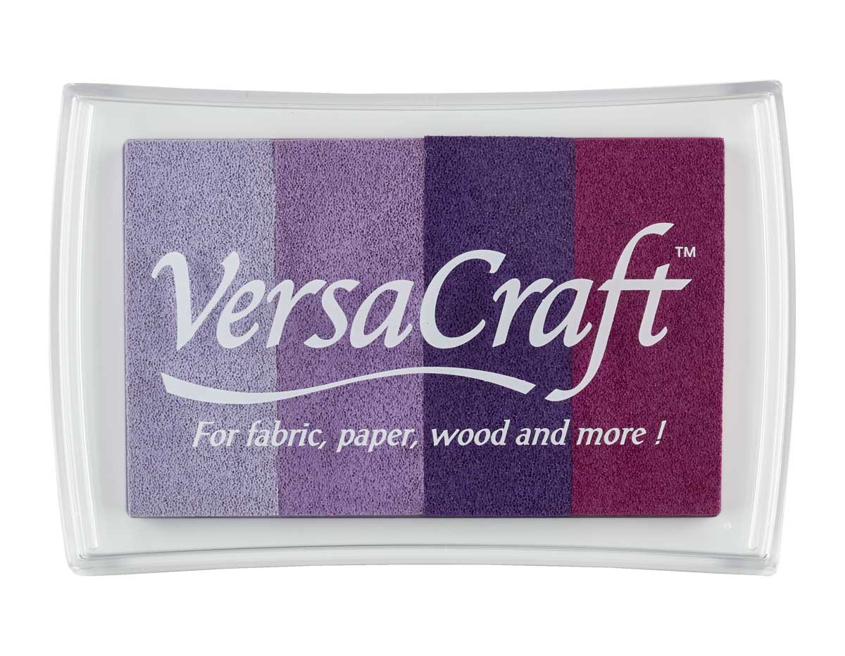 TVK-403 Tinta VERSACRAFT 4 colores opaca Tonos purpuras 95x65mm Almohadilla Tsukineko