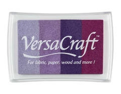 TVK-403 Tinta VERSACRAFT 4 colores opaca Tonos purpuras 95x65mm Almohadilla Tsukineko - Ítem