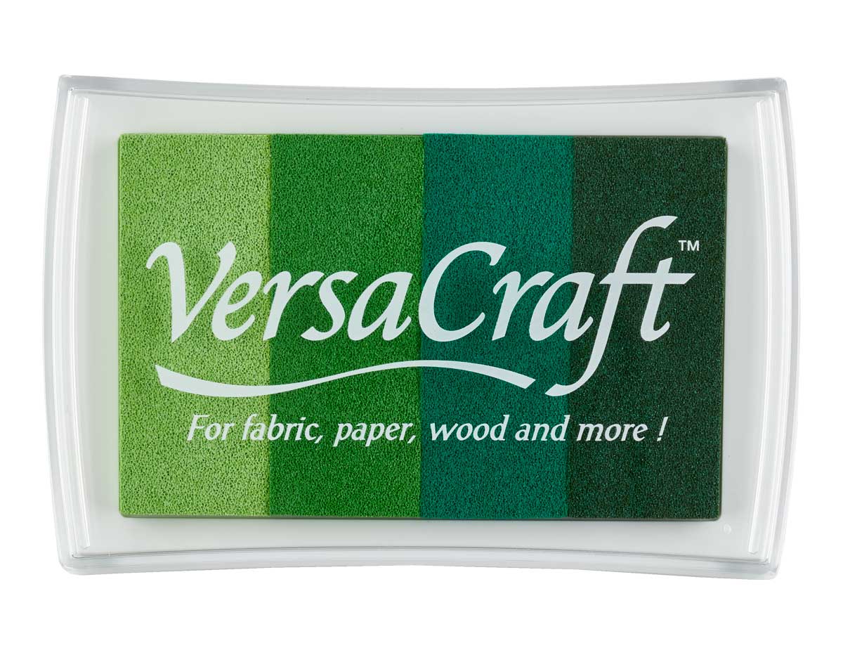 TVK-405 Tinta VERSACRAFT 4 colores opaca Tonos verdes 95x65mm Almohadilla Tsukineko