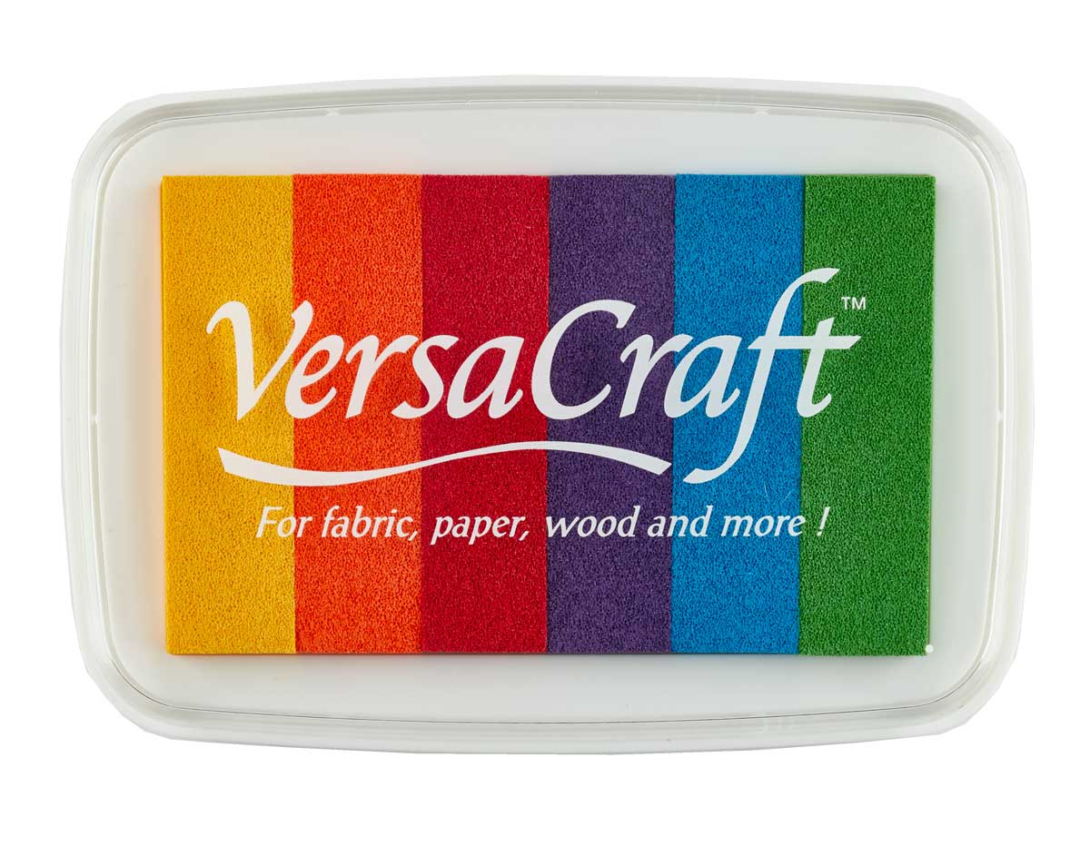 TVK-601 Tinta VERSACRAFT 6 colores opaca Tonos vivos 95x65mm Almohadilla Tsukineko